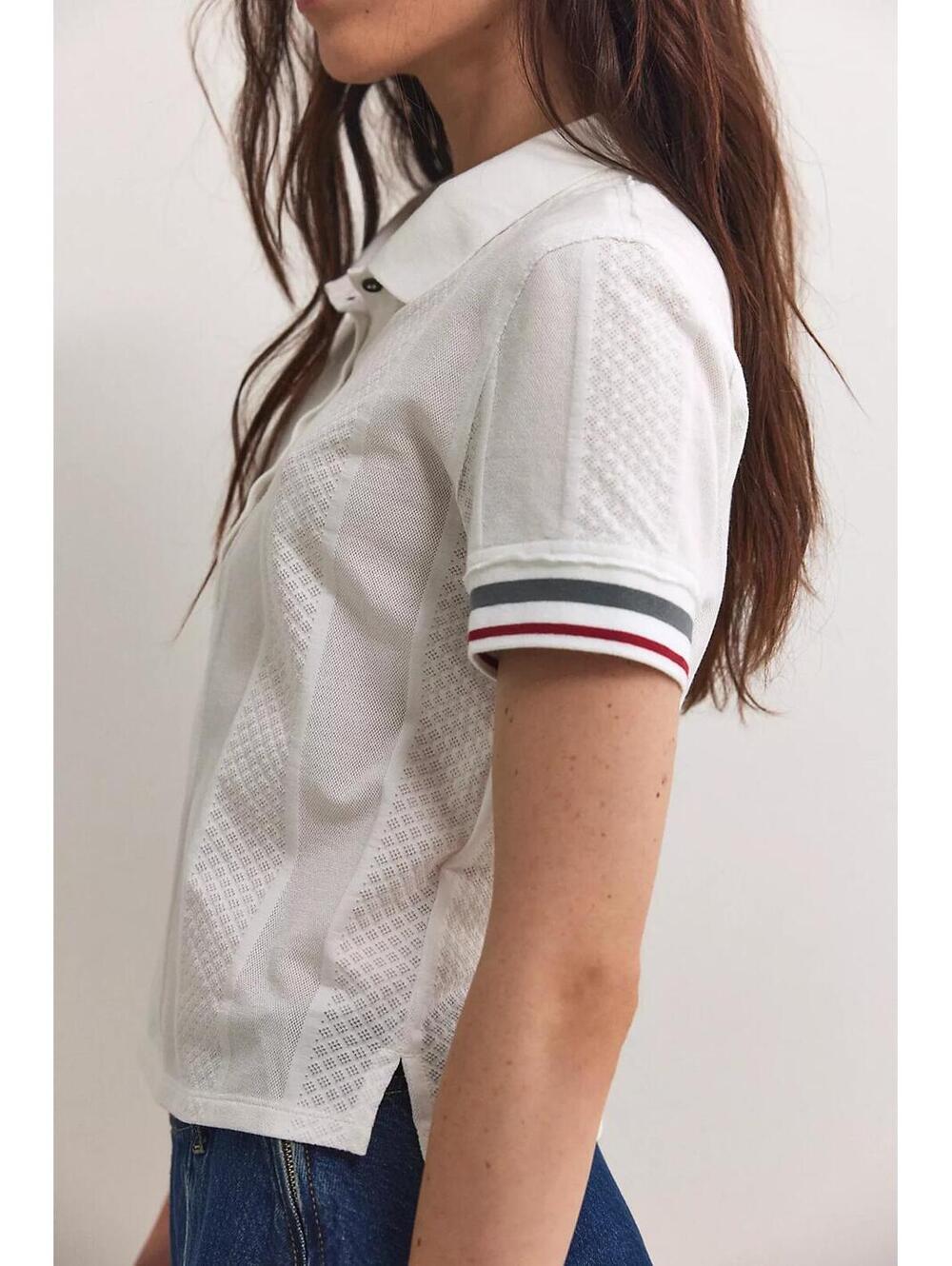We the Free Clara Polo white Size L